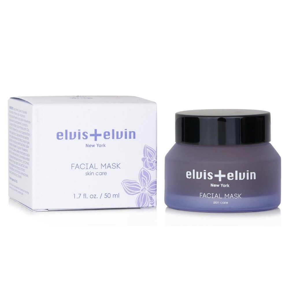 Elvis + Elvin Lilac Facial Mask *Restorative Brightening Hydrating  1.7 Oz/50 ML